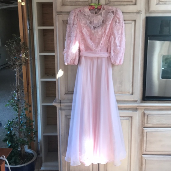bernadette Dresses & Skirts - Vintage Ballroom dress evening gown sz 10 pink